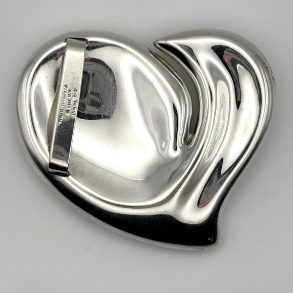 Tiffany & Co Elsa Peretti Silver Heart Belt Buckle Italy - Vintage! - Picture 3 of 16